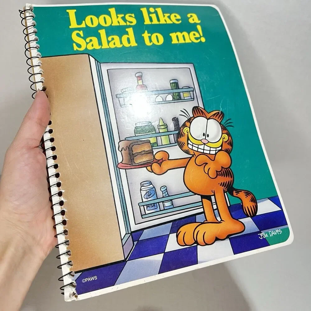 Garfield Scratch Pad and used Looks Like Salad To Me Notebook Mead